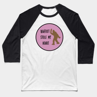 Bigfoot Stole My Heart Lilac Baseball T-Shirt